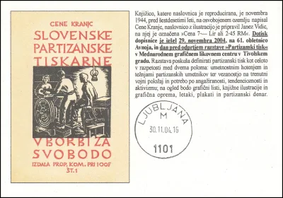 SLOVENSKE PARTIZANSKE TISKARNE V BORBI ZA SVOBODO